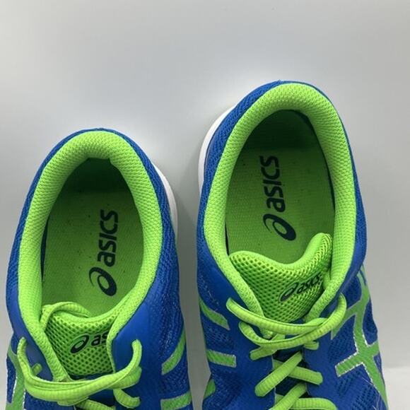 Asics Mens T629N Super Feather Weight Running Shoe Neon Blue & Green Size 11 - Picture 9 of 10